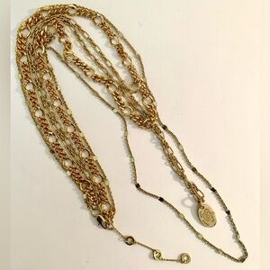 Tutti Friutti 3-layered gold tone necklace